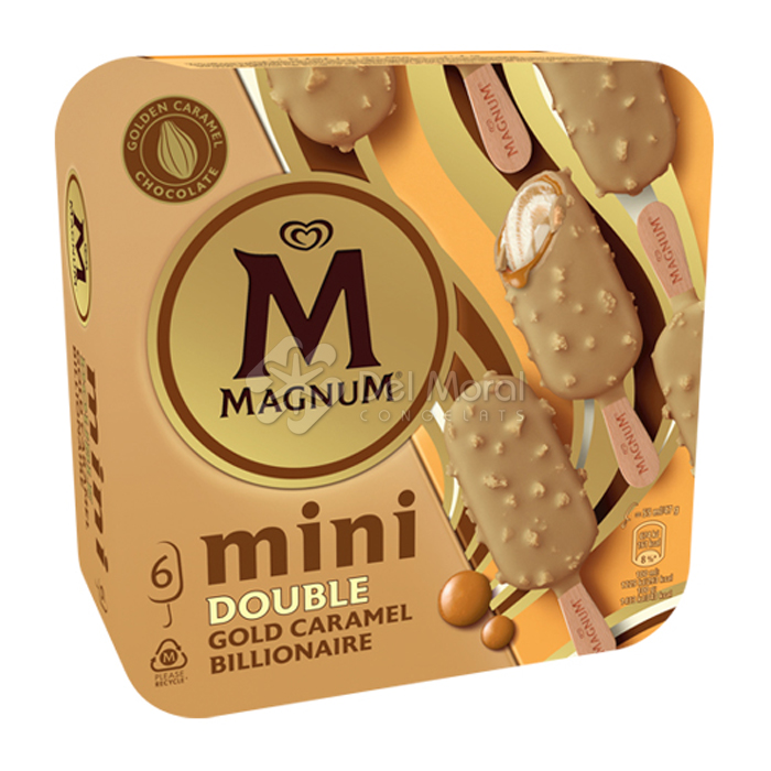 6 MAGNUM MINI GOLD CARAMELO