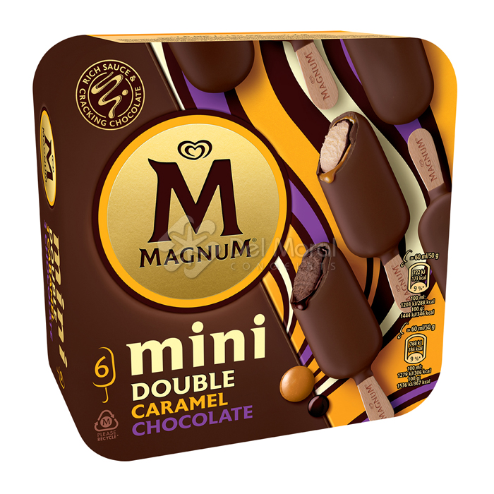 6 MAGNUM MINI DOUBLE CHOCO/CARAMELO