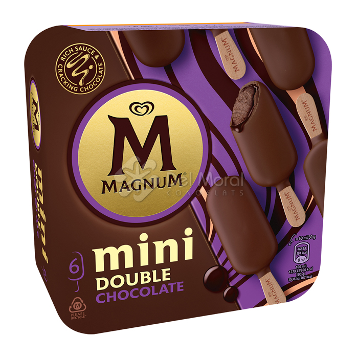 6 MAGNUM MINI DOUBLE CHOCOLATE - MAGNUM