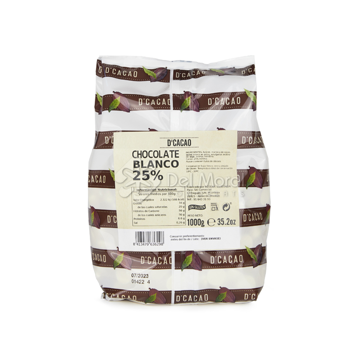 DCACAO XOCOLATA BLANCA 25% - KEN FOODS - SNEL